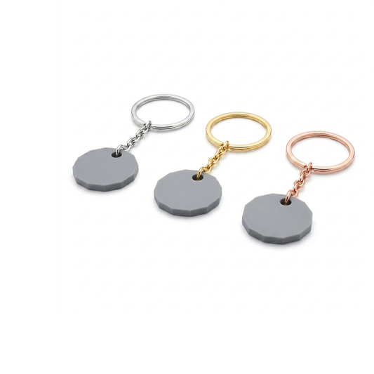 Shopping Trolley Token Coin Keyring £1 Size 12 Sided Silver Gold Rose Gold UK