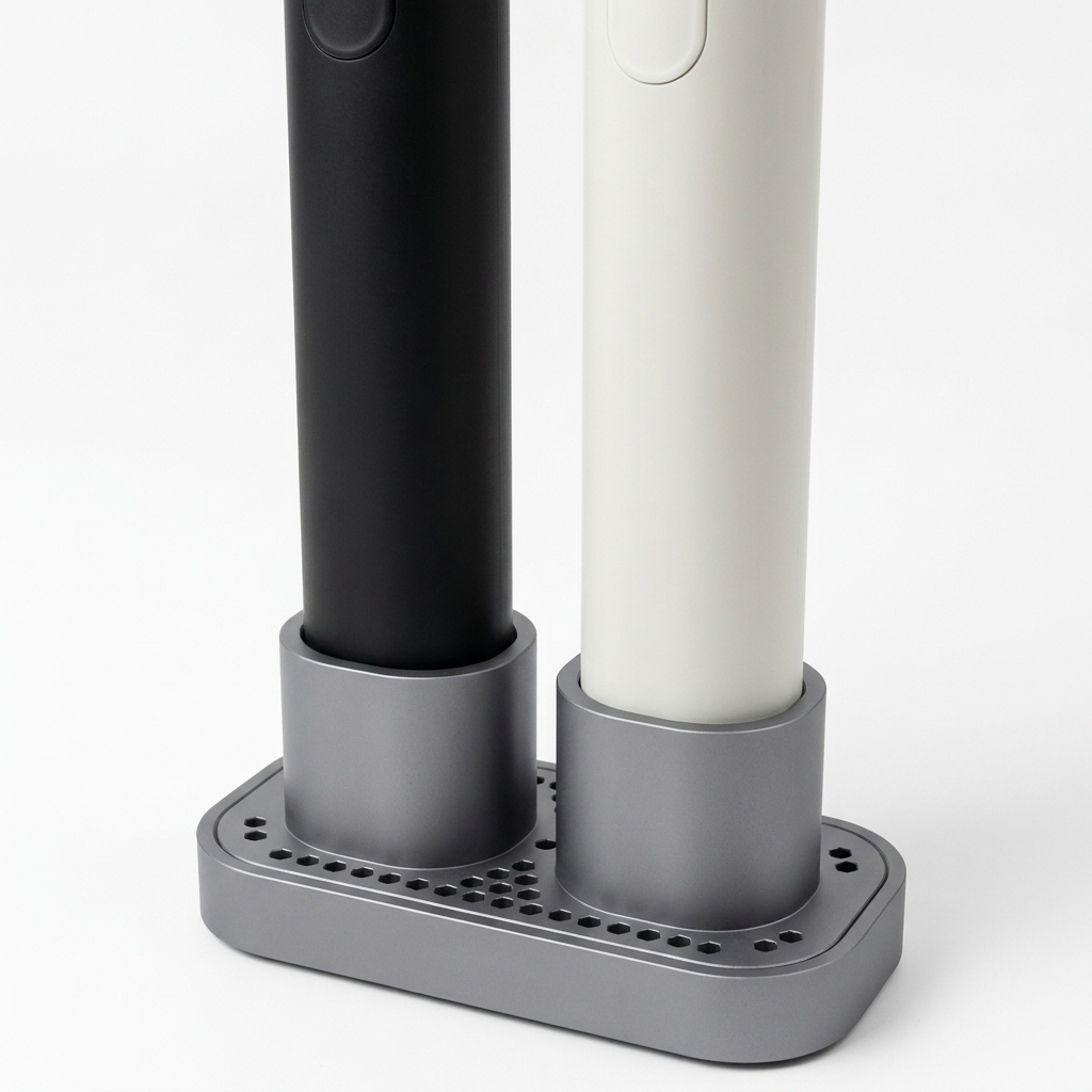 Toothbrush Holder for SURI 2.0 Twin Stand with Drip Tray for Bathroom Cabinet