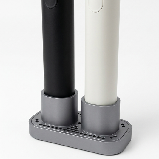 Toothbrush Holder for SURI 2.0 Twin Stand with Drip Tray for Bathroom Cabinet