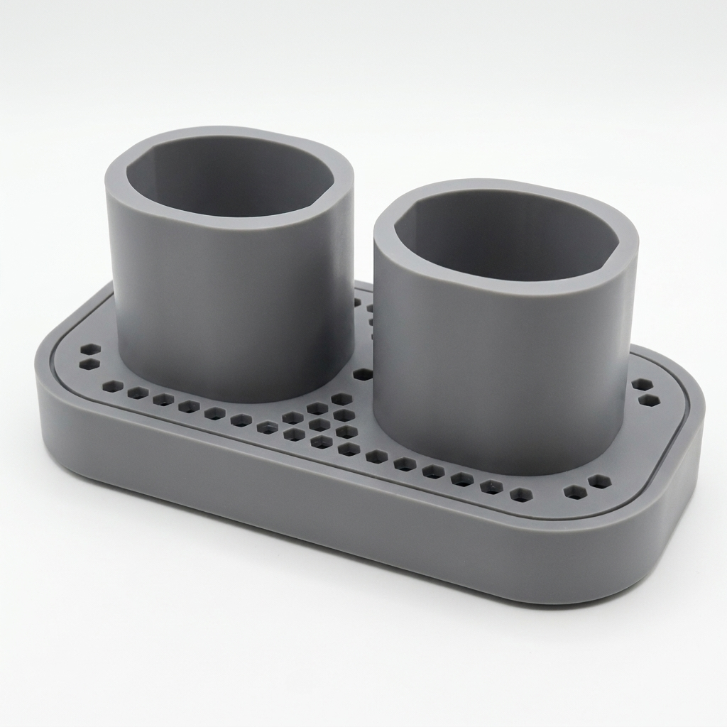Toothbrush Holder for SURI 2.0 Twin Stand with Drip Tray for Bathroom Cabinet