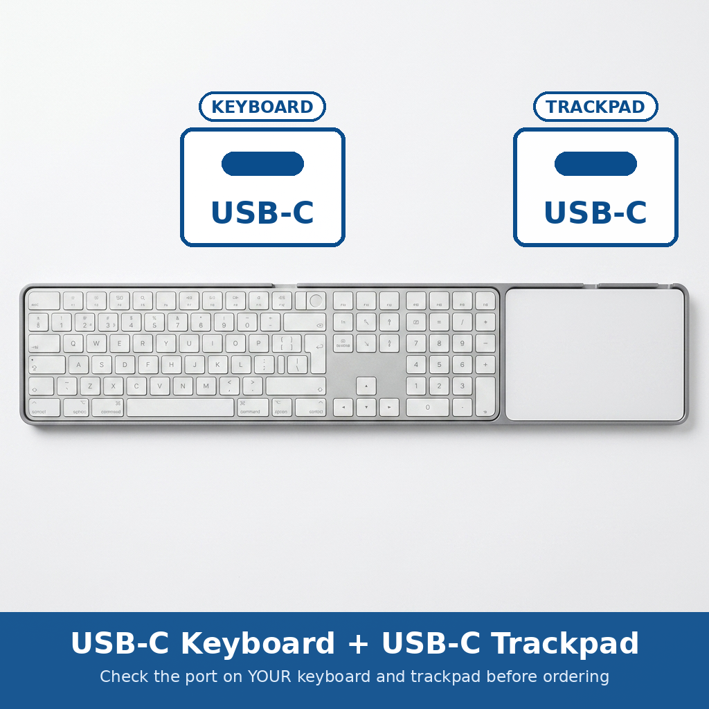Magic Board Numeric – Magic Keyboard Numpad & Trackpad Holder USB-C / Lightning
