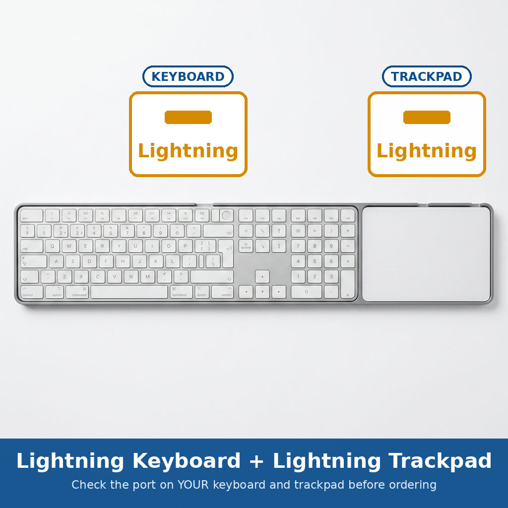 Magic Board Numeric – Magic Keyboard Numpad & Trackpad Holder USB-C / Lightning