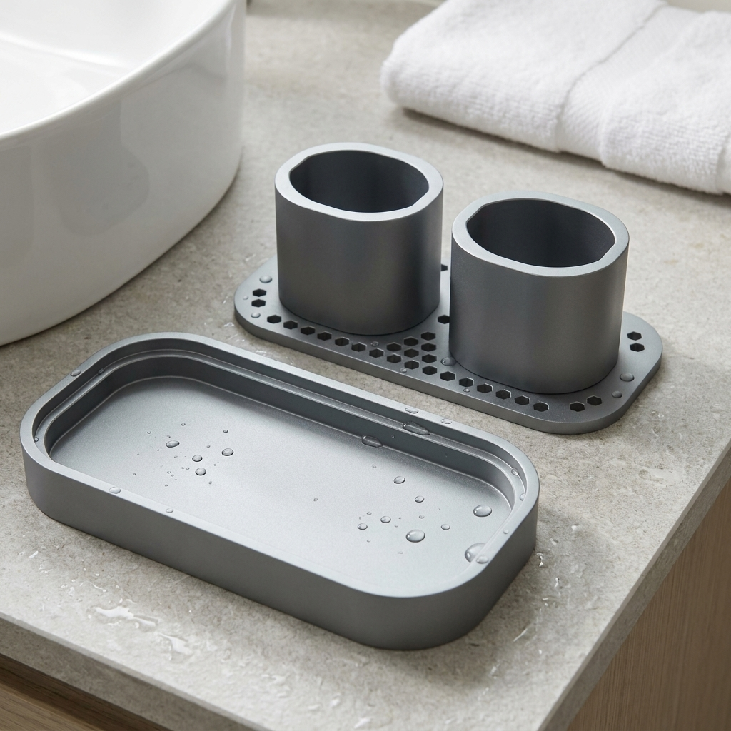 Toothbrush Holder for SURI 2.0 Twin Stand with Drip Tray for Bathroom Cabinet